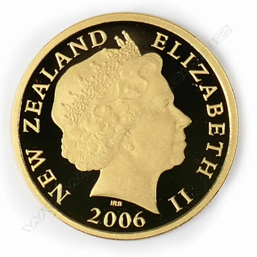 A 2006 N.Z. 'Her Majesty Queen Elizabeth II 80th birthday' $10 gold coin. Image 1++