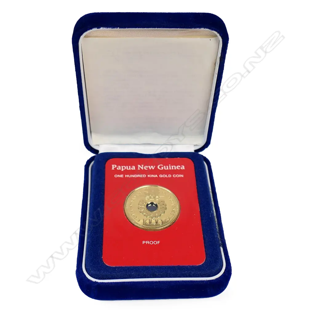 PNG 100 kina gold proof coin, Image 1++