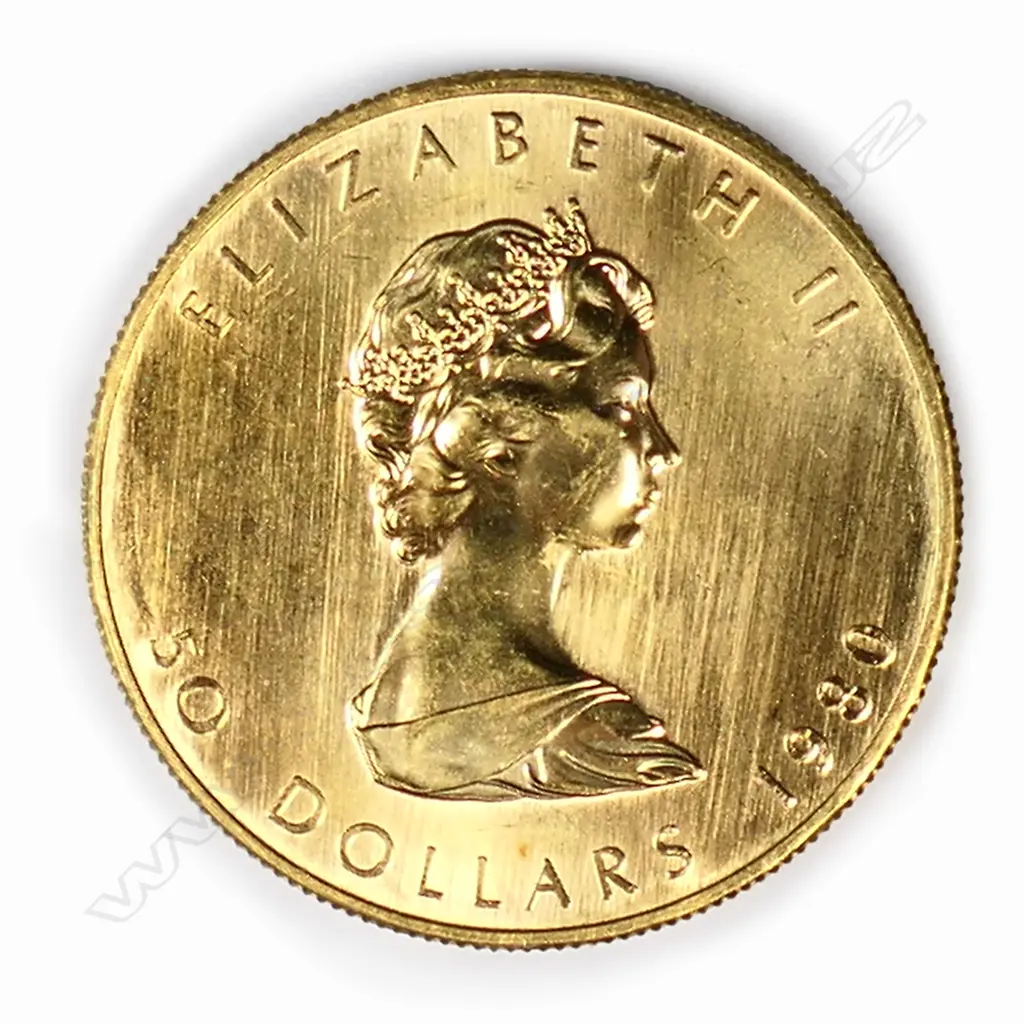 1980 Canadian Gold Maple leaf coin, Image 1++