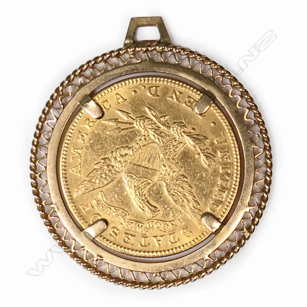 A 1901 USA $10 gold Liberty Coronet Head Eagle coin, Image 1++