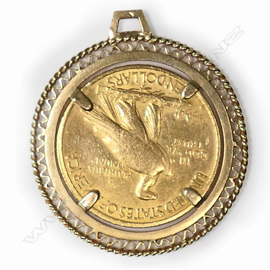 A 1910 USA $10 gold Indian Head Eagle coin, Image 1++
