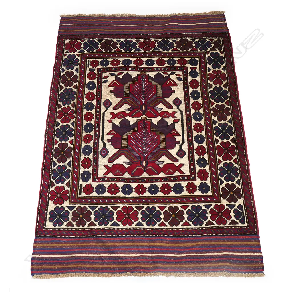 A hand knotted Afghan Burjusta carpet, Image 1++