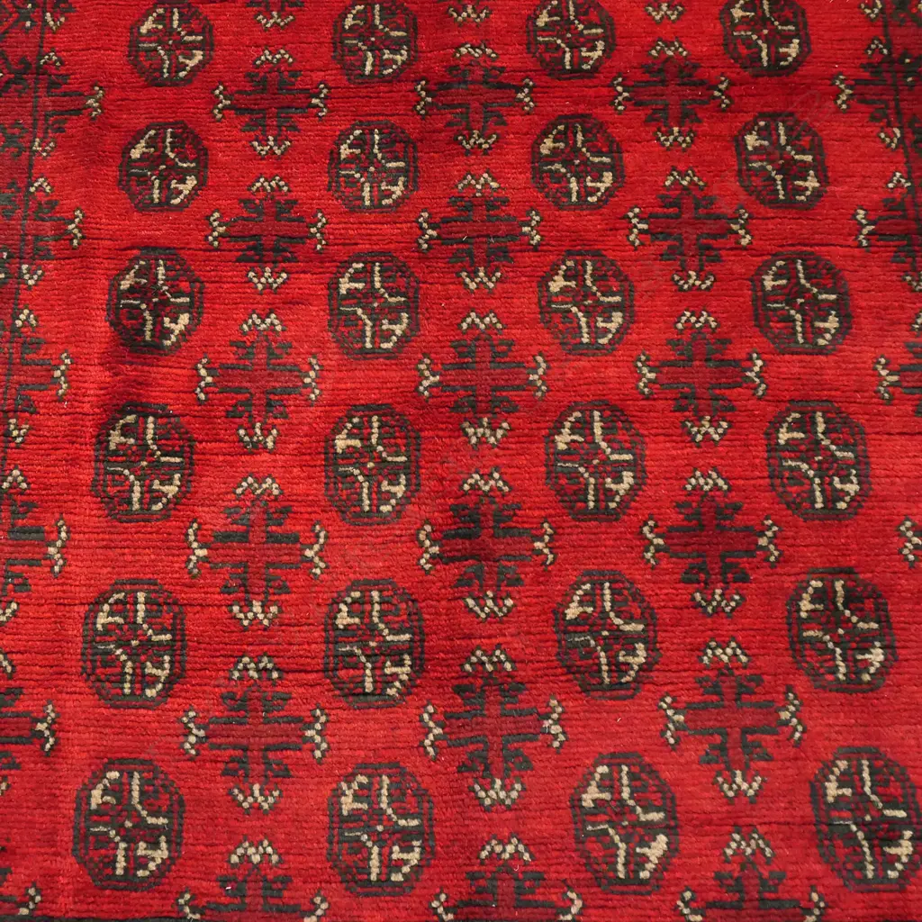#An Afghan Turkman hand knotted wool pile carpet Image 1++