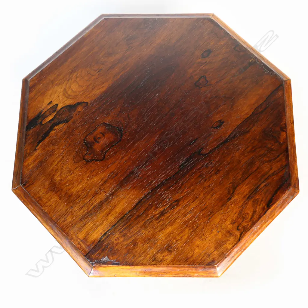 A Victorian rosewood pedestal sewing table, Image 1++