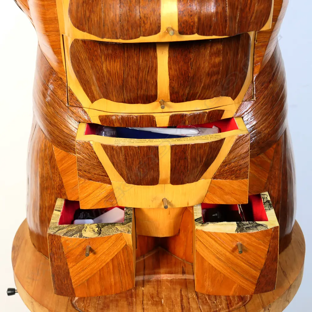 A unique custom-made male torso gentleman's chest/dressing stand by Szczepan Urbanowizc, Image 1++