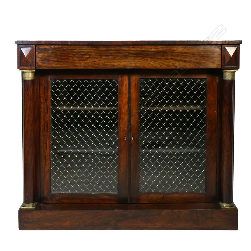 A Regency rosewood side cabinet, Image 1++