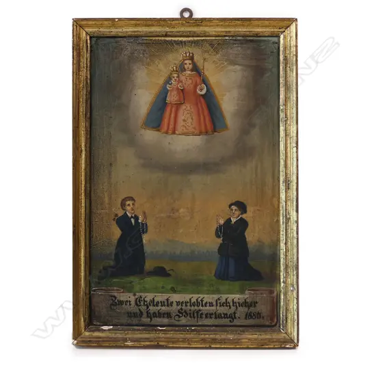 19thC European (Austrian) religious painting,