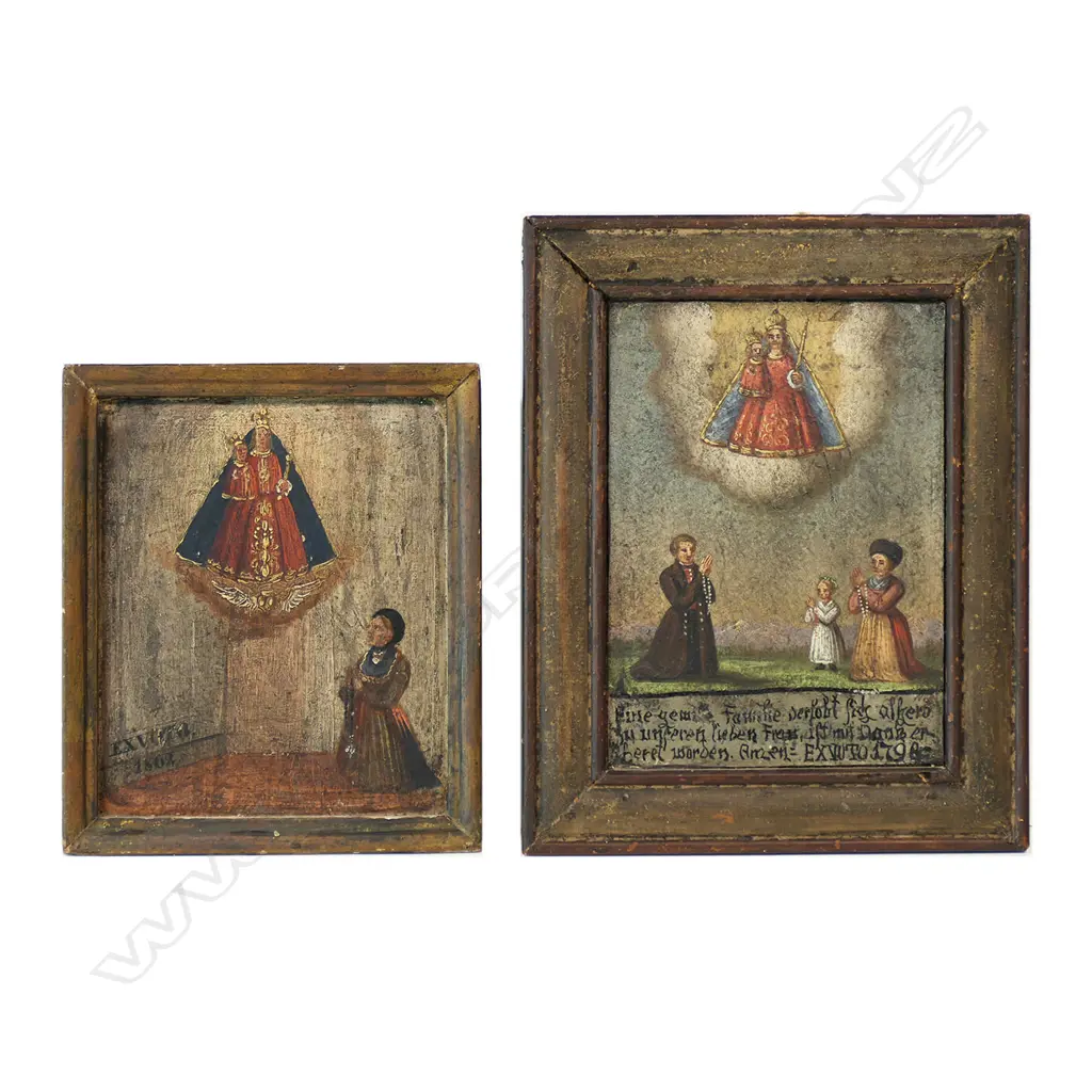 Two 18th/19thC European (Austrian) religious paintings, Image 1++