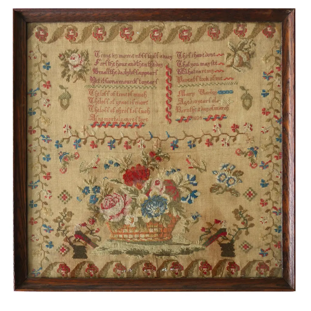 A William IV sampler by Mary Varley aged 10 years, Image 1++
