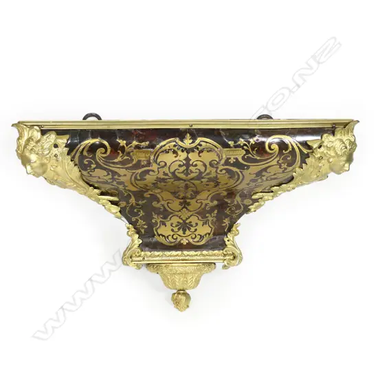 An 18thC French boulle wall bracket,
