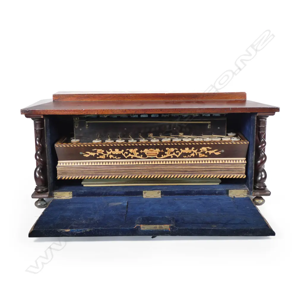 A mid-19thC Flutina organ/accordion by Busson of Paris, c.1845, Image 1++