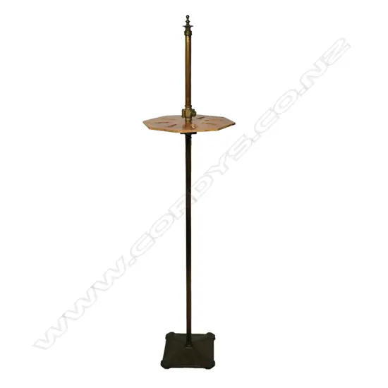 A custom-made brass sword stand,