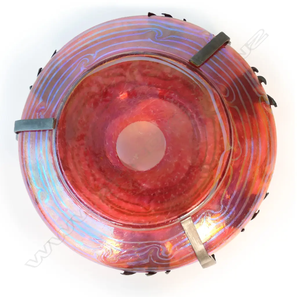 An impressive and largeAustrian c.1905 attributed Loetz Kralik & Van Hauten Art Nouveau glass bowl, Image 1++