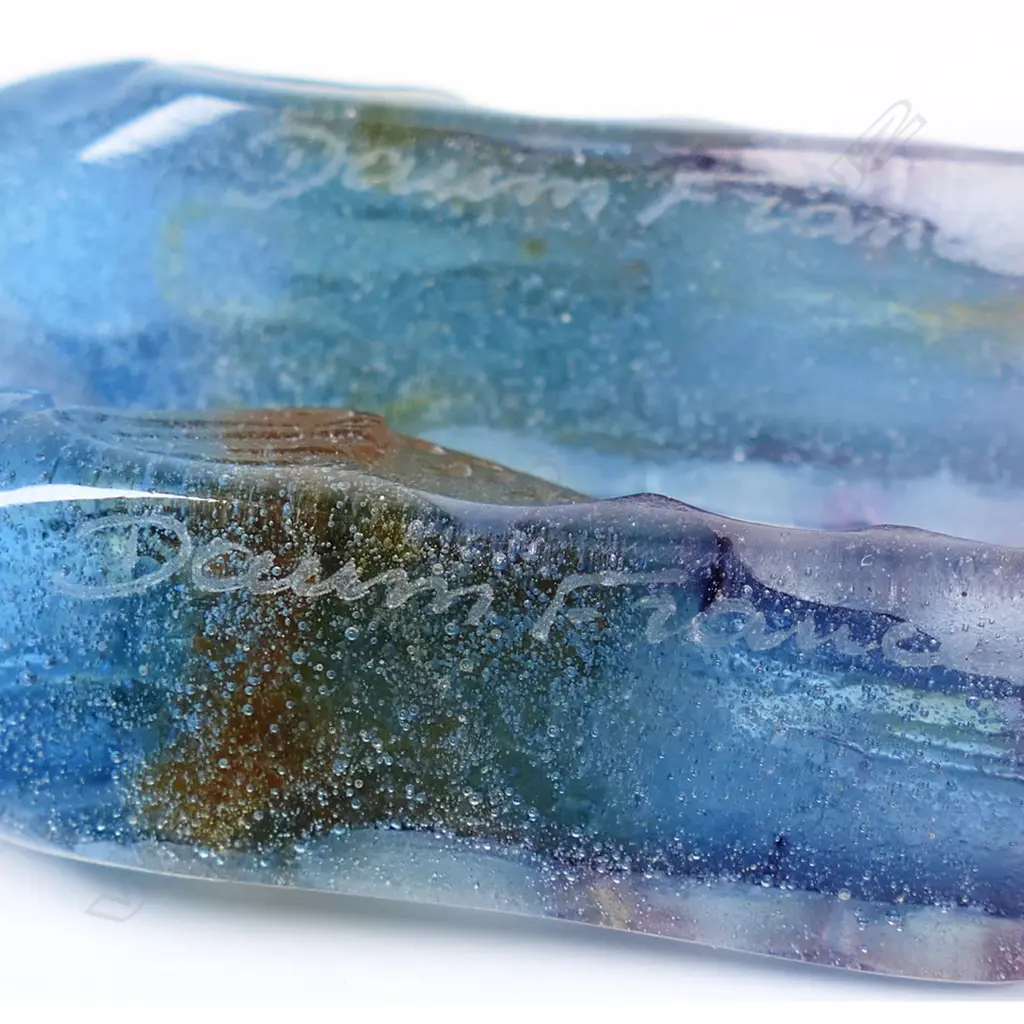 Two Daum pâte de verre multi-coloured fish, Image 1++