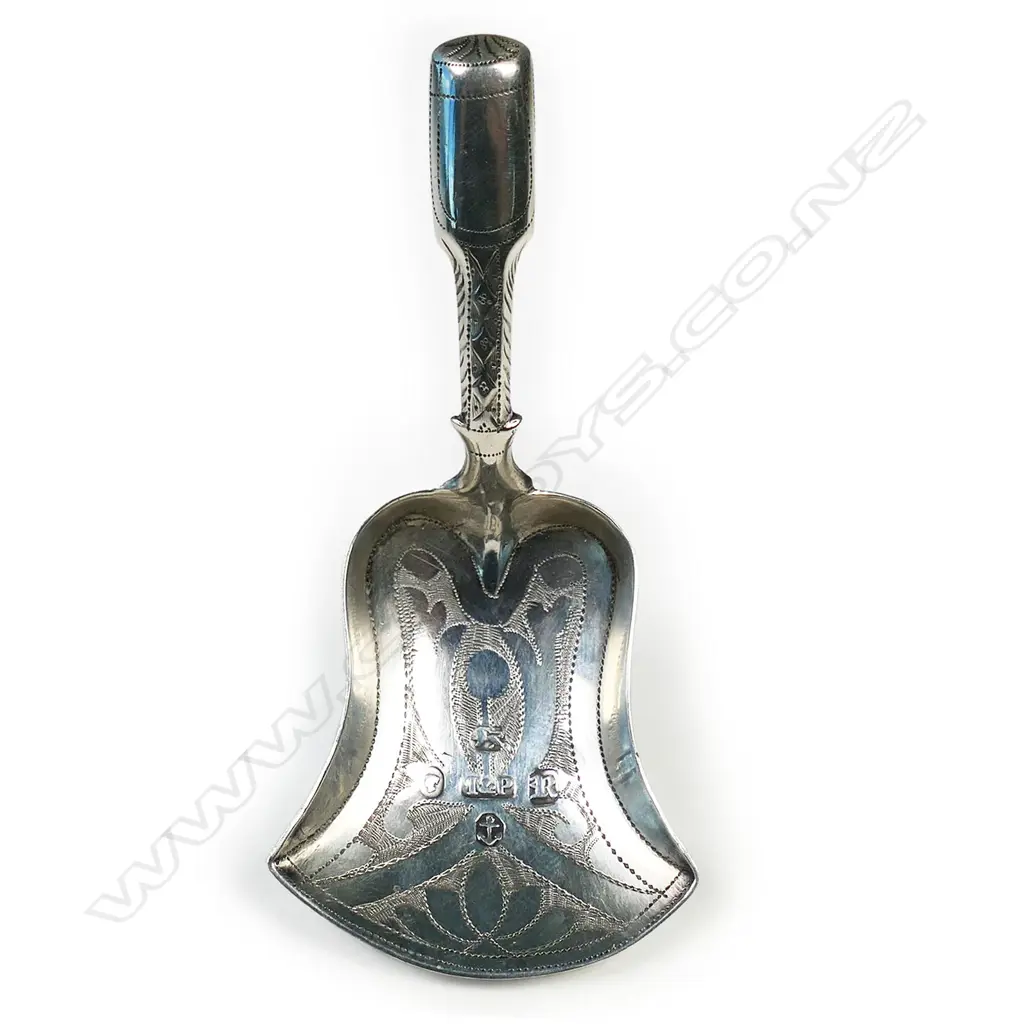 An early Victorian silver caddy spoon, Image 1++