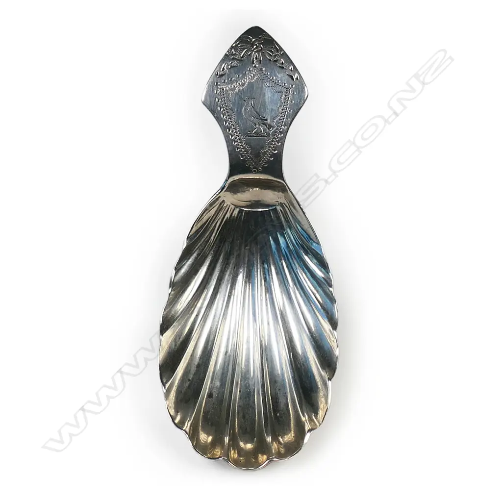 George IV silver caddy spoon, Image 1++