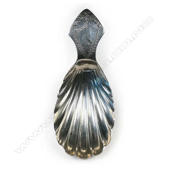 George IV silver caddy spoon,