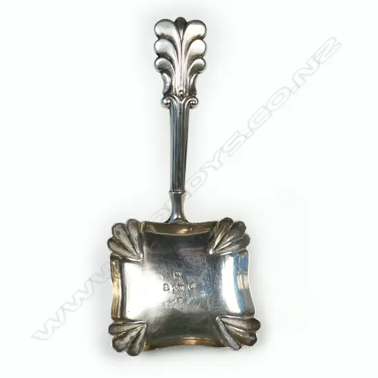 Wm IV silver caddy spoon,