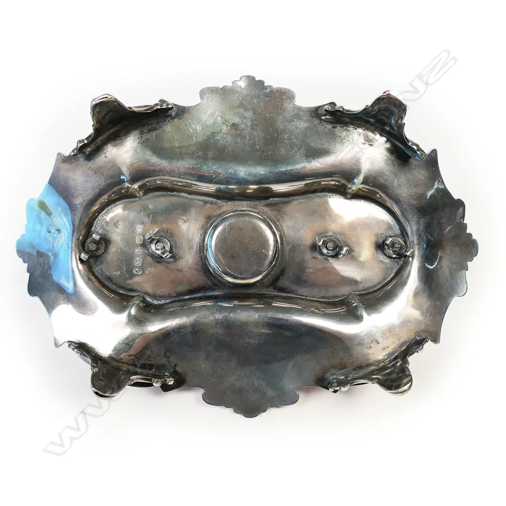 A Victorian silver desk standish, Image 1++