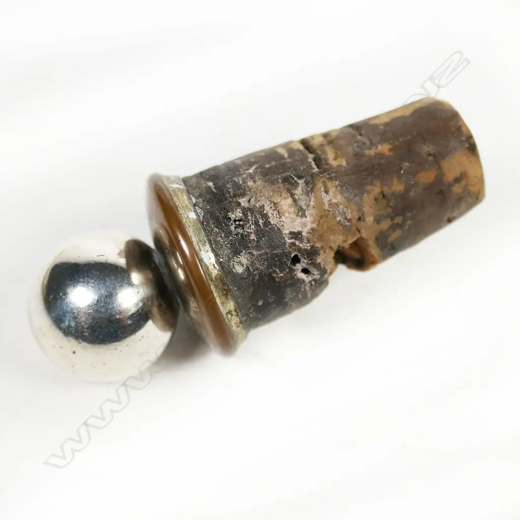 A bachelor’s silver plate and crystal whisky decanter, Image 1++