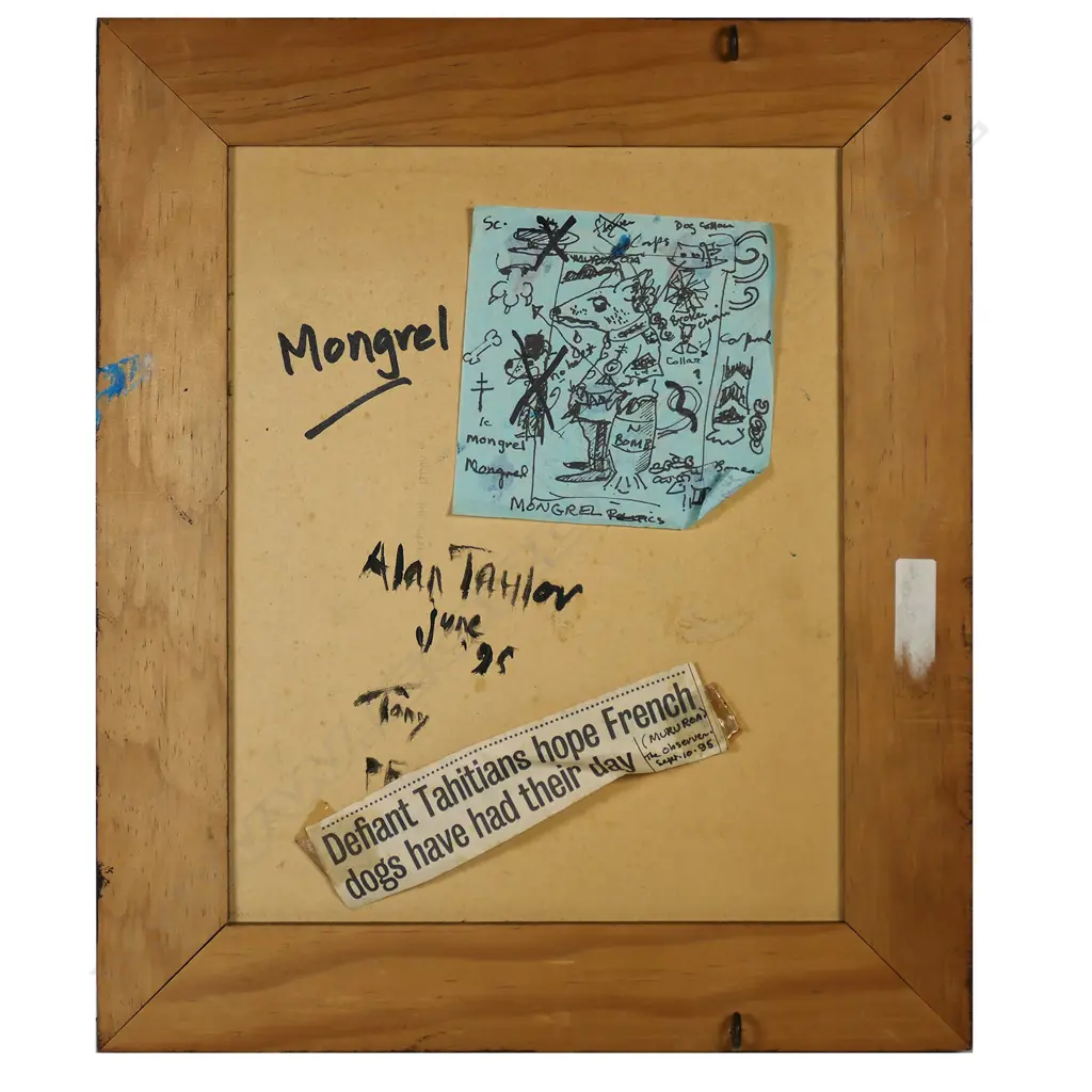 Alan Taylor (NZ 1933-2016) 'Mongrel' (Rat Bomb), Image 1++