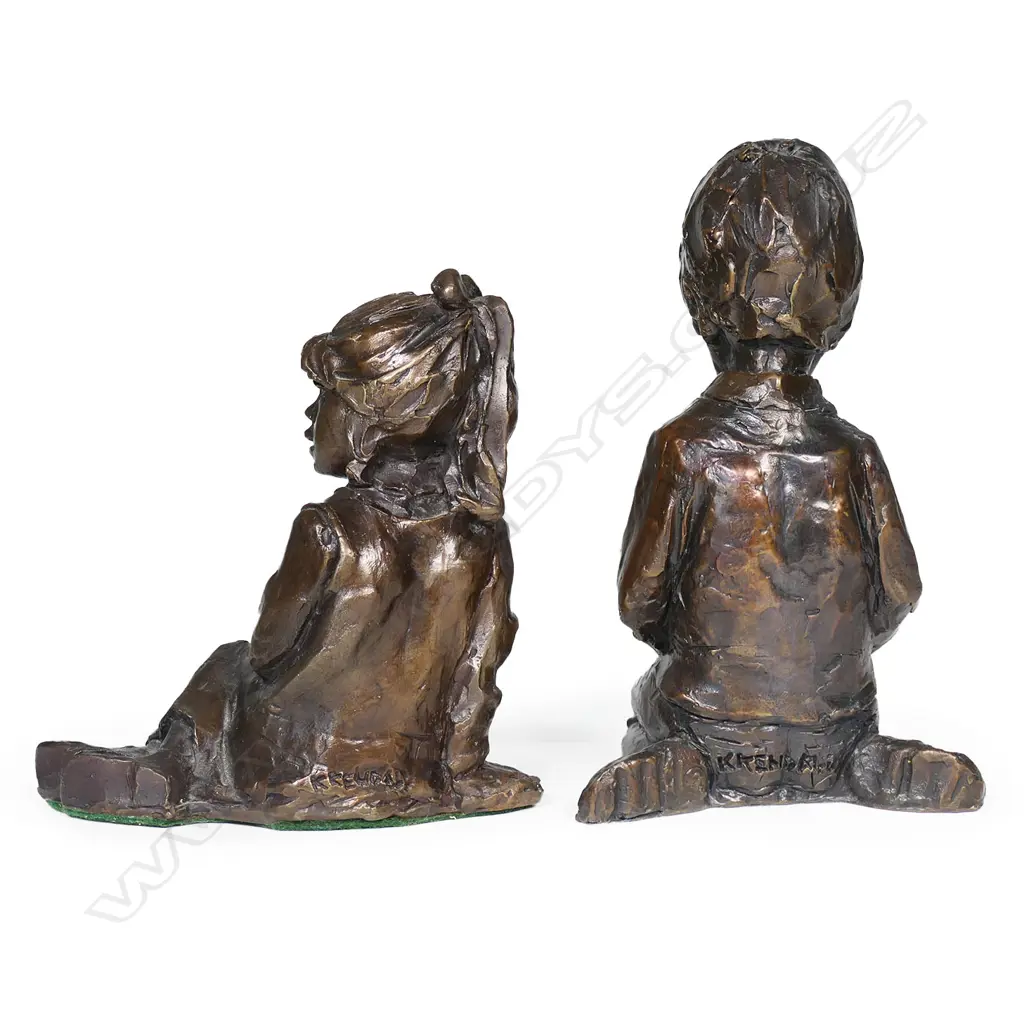 A pair of Ken Kendall bronze figures, Image 1++