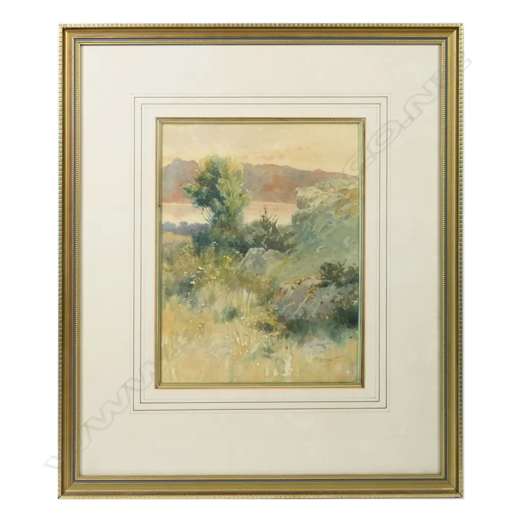 Charles Henry Howorth (NZ 1856-1945), New Zealand Coastal landscape, Image 1++