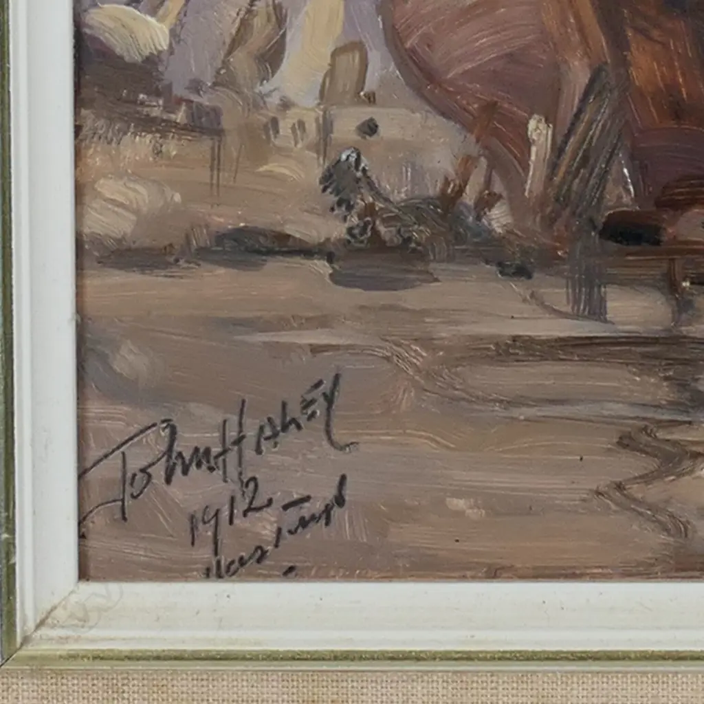 John Haley (UK/NZ 1888-1954) Shipwreck on coast, Image 1++