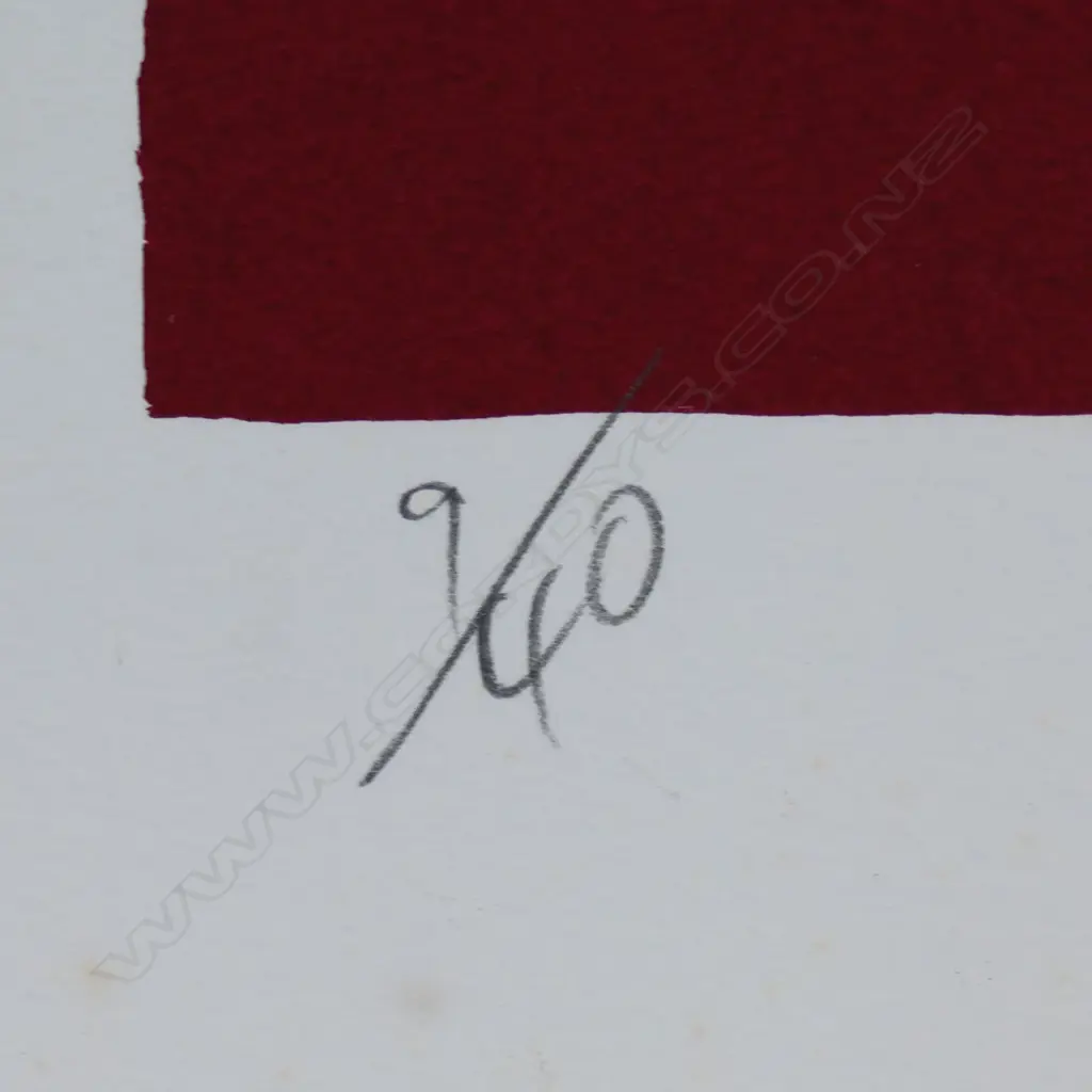 Dick Frizzell (1943-) 'Greetings from Auckland New Zealand Rangitoto Island', Image 1++