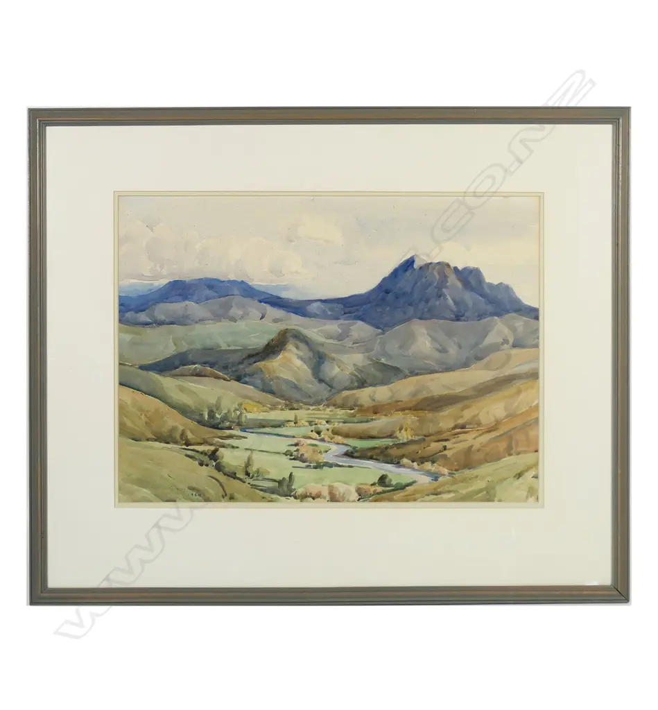 Peggy Spicer (1908-1984) untitled extensive valley scene, Image 1++