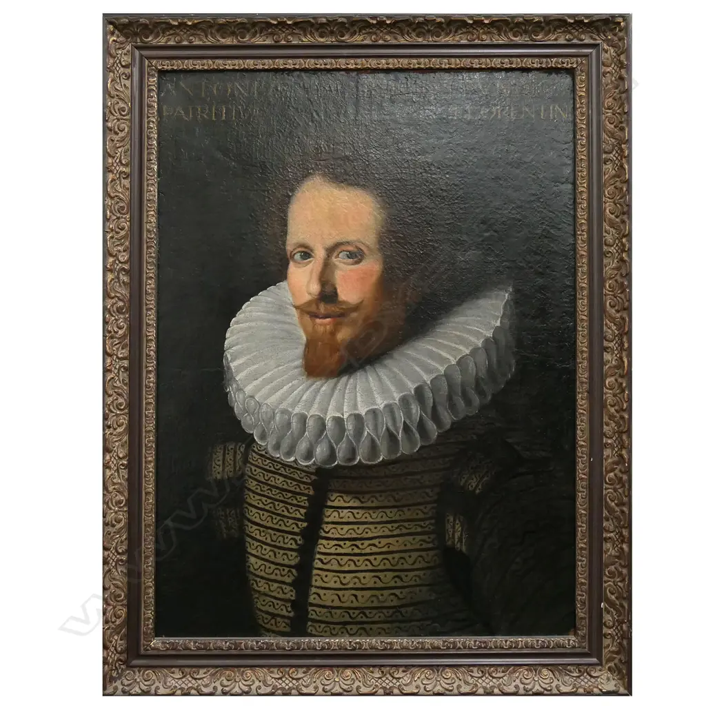 Possibly 17thC  artist unknown, portrait of a gentleman with ruffled collar, Image 1++
