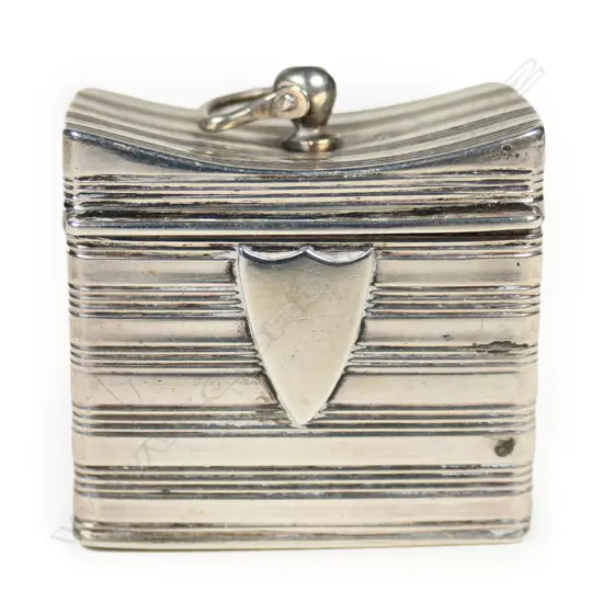 A Dutch silver stamp box,