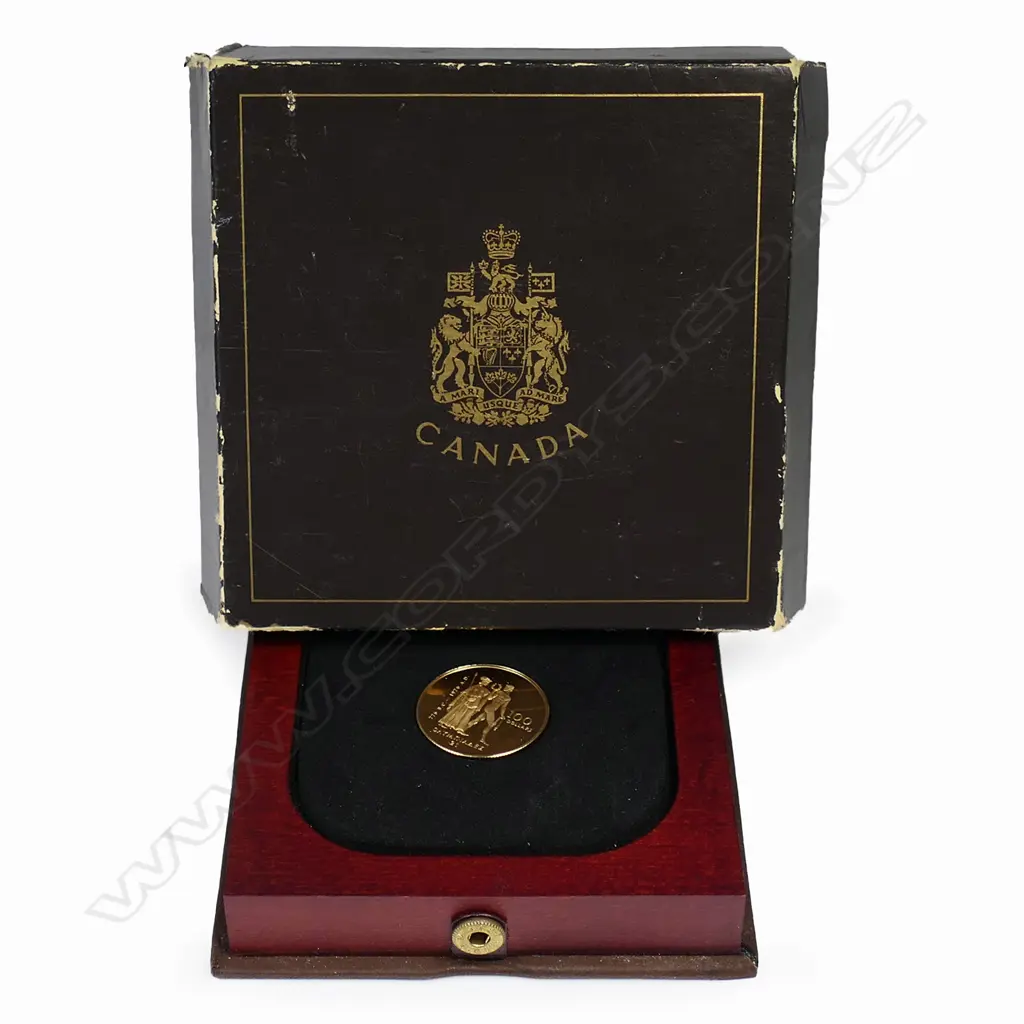 22ct gold 1976 proof Canadian Montreal Olympic coin, Image 1++