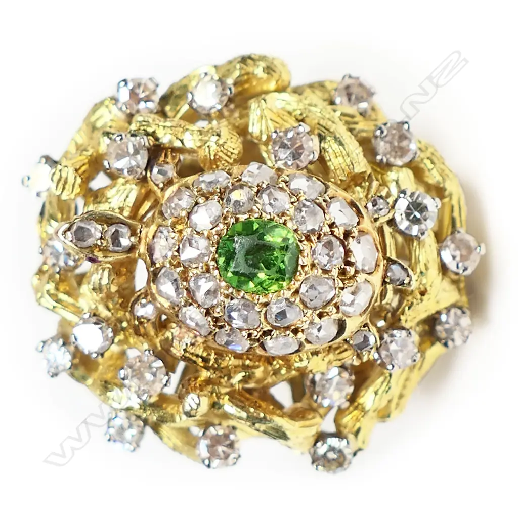 A vintage 18ct and 14ct gold cocktail ring, Image 1++