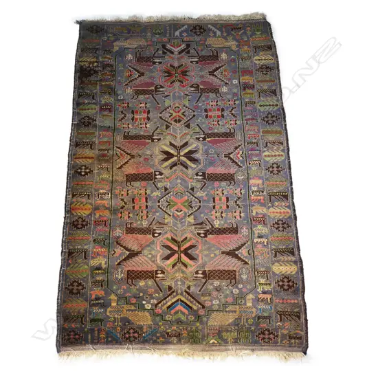 An Afghan tribal all wool rug,