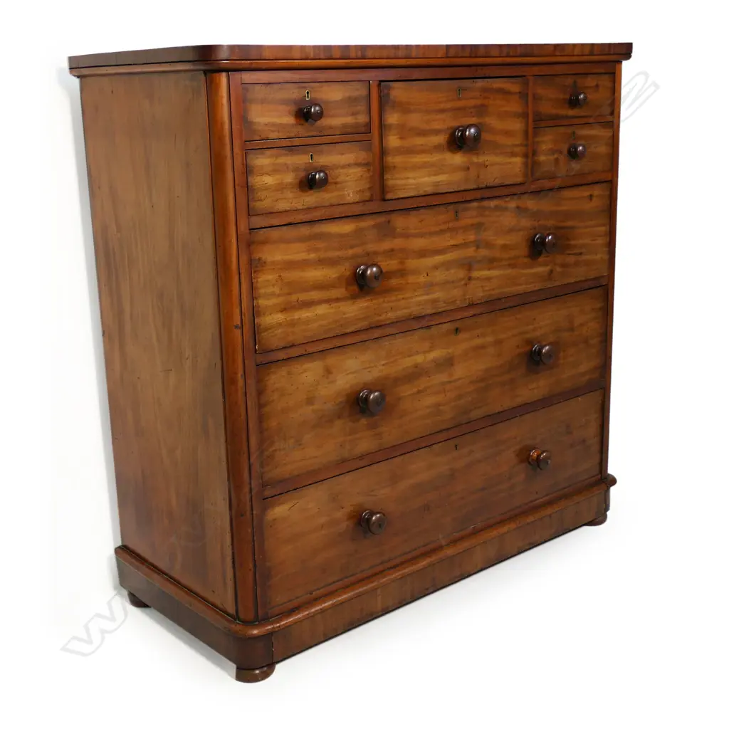A Victorian mahogany scotch chest, Image 1++