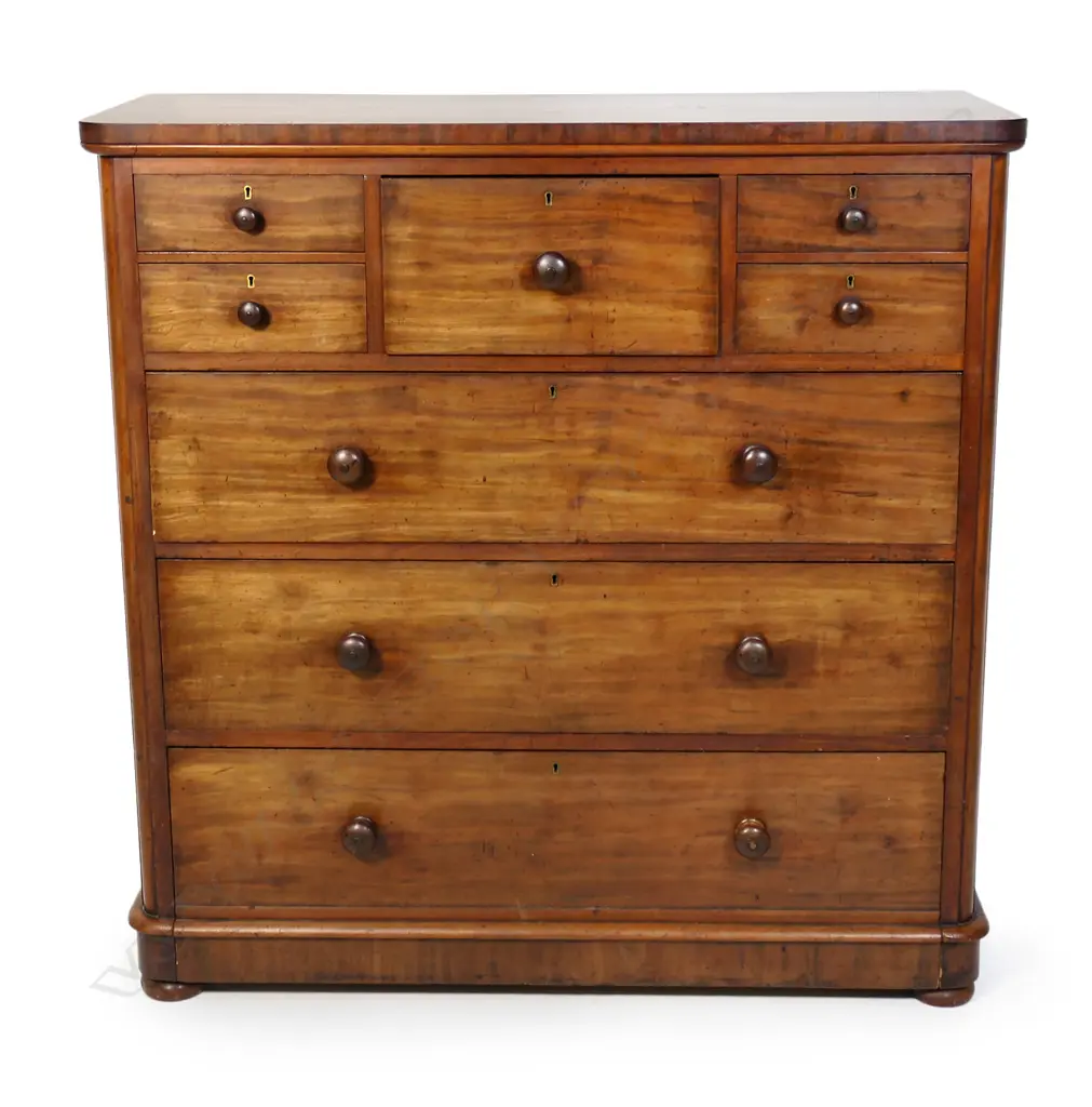 A Victorian mahogany scotch chest, Image 1++