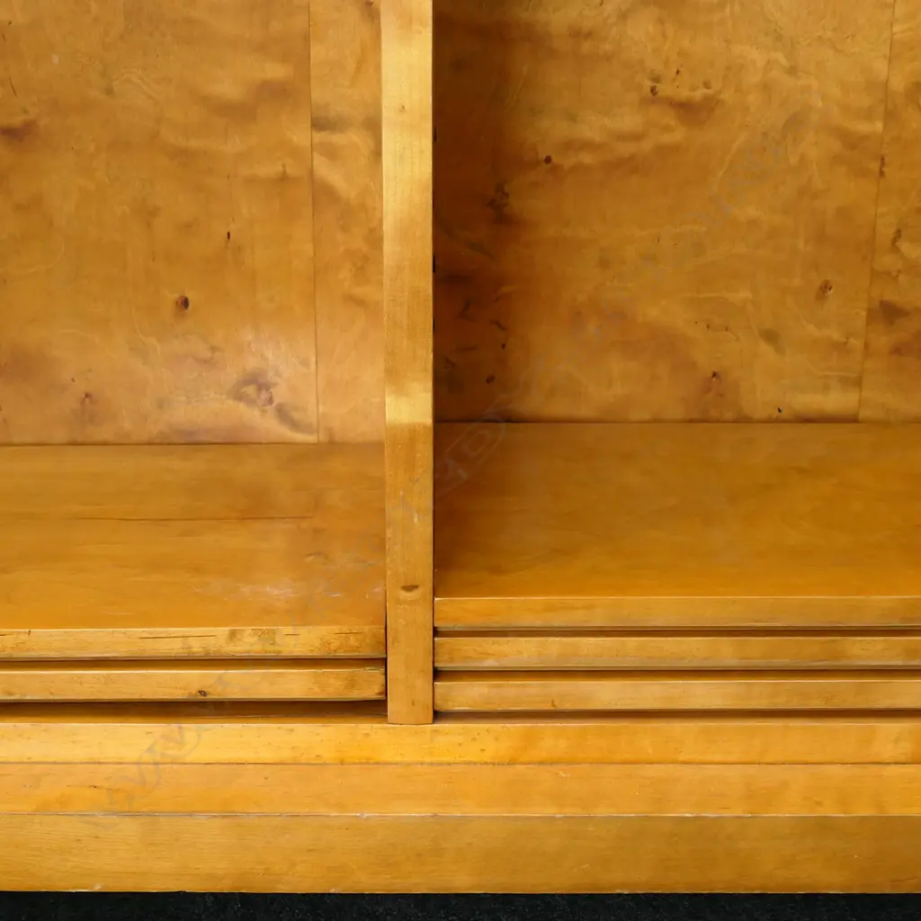 Biedermeier style Birdseye Maple bookcase, Image 1++
