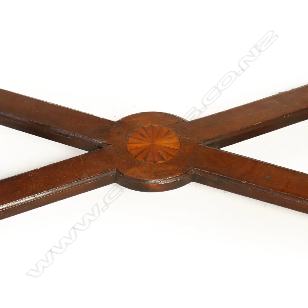 An 18thC Continental mahogany secretaire on stand, Image 1++