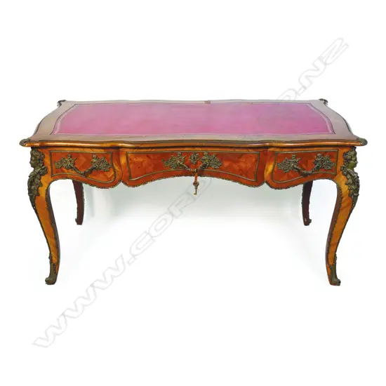 A Louis XV style bureau plat,
