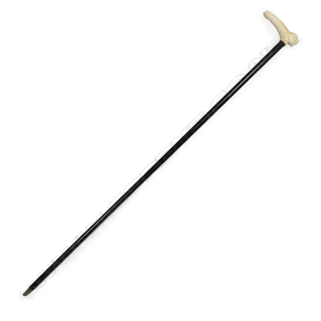 A vintage ebony walking cane, Image 1++