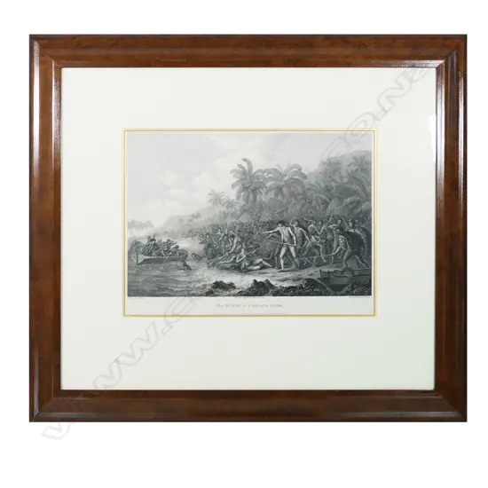 Webber's famous representation of  'The Death of Captain Cook',