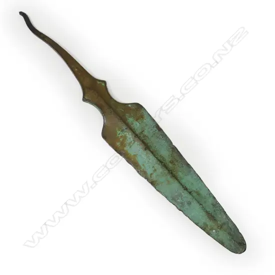 Ancient Persian bronze spearhead c. 1000 BC,