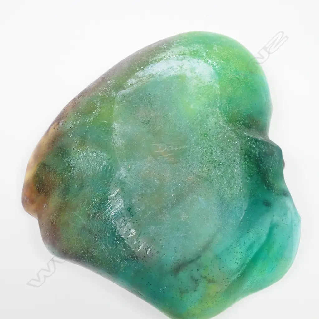 Daum (France) pâte de verre art glass beetle dish, Image 1++