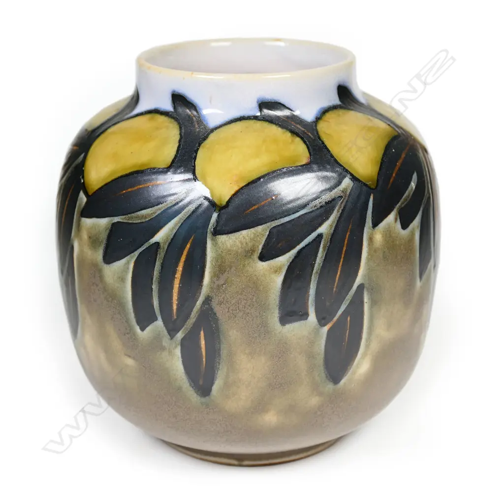 Royal Doulton Art Deco stoneware vase, Image 1++