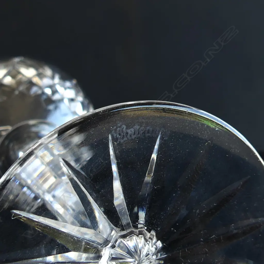 A set of six Waterford crystal wine glasses, Image 1++