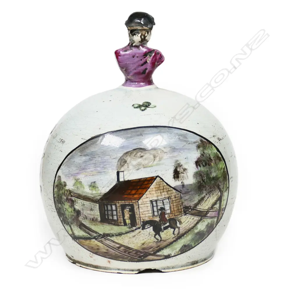 An early 19thC 'John Richardson 1804' Pratware moneybox, Image 1++