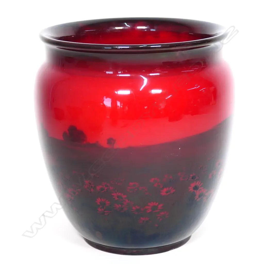 A Royal Doulton flambe jardiniere, Image 1++