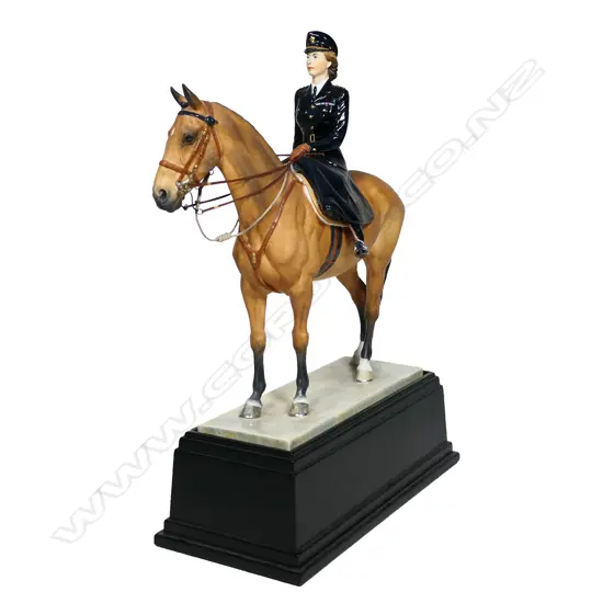 A rare Royal Worcester Ltd. Ed. porcelain figure 'Trooping of the Colour',