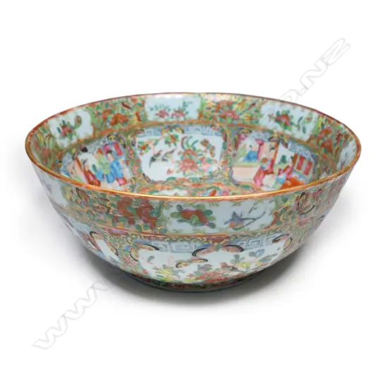 A large 19thC Canton Famille Rose Bowl.
